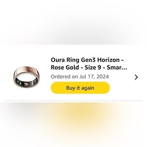 Ours Ring Gen 3 Rose Gold size 9 Excellent Used Condition